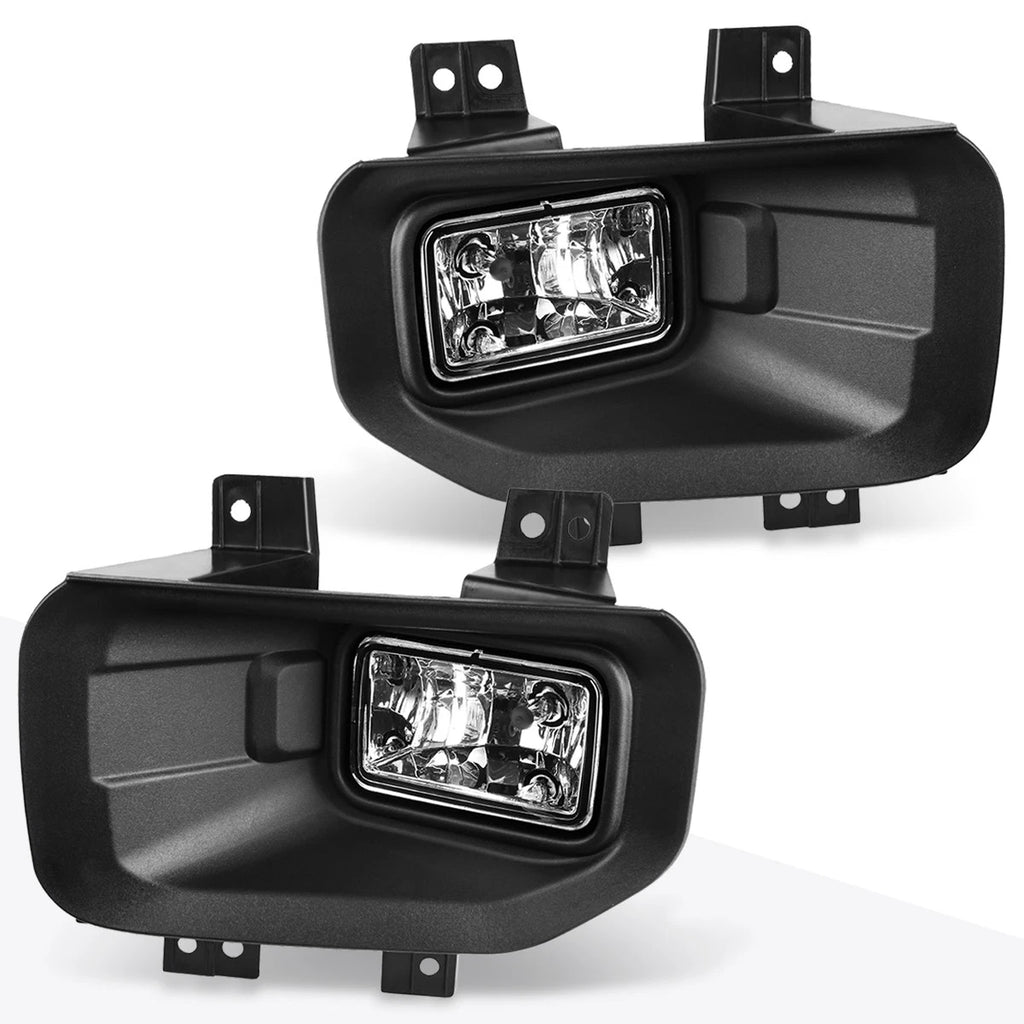 Clear Lens Front Bumper Fog Lights + Switch for Ford F-150 (2015–2017)
