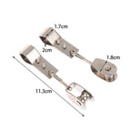 304 Stainless Steel Flat Opening Hinge for Cabinets (1.7x2x1.8cm)