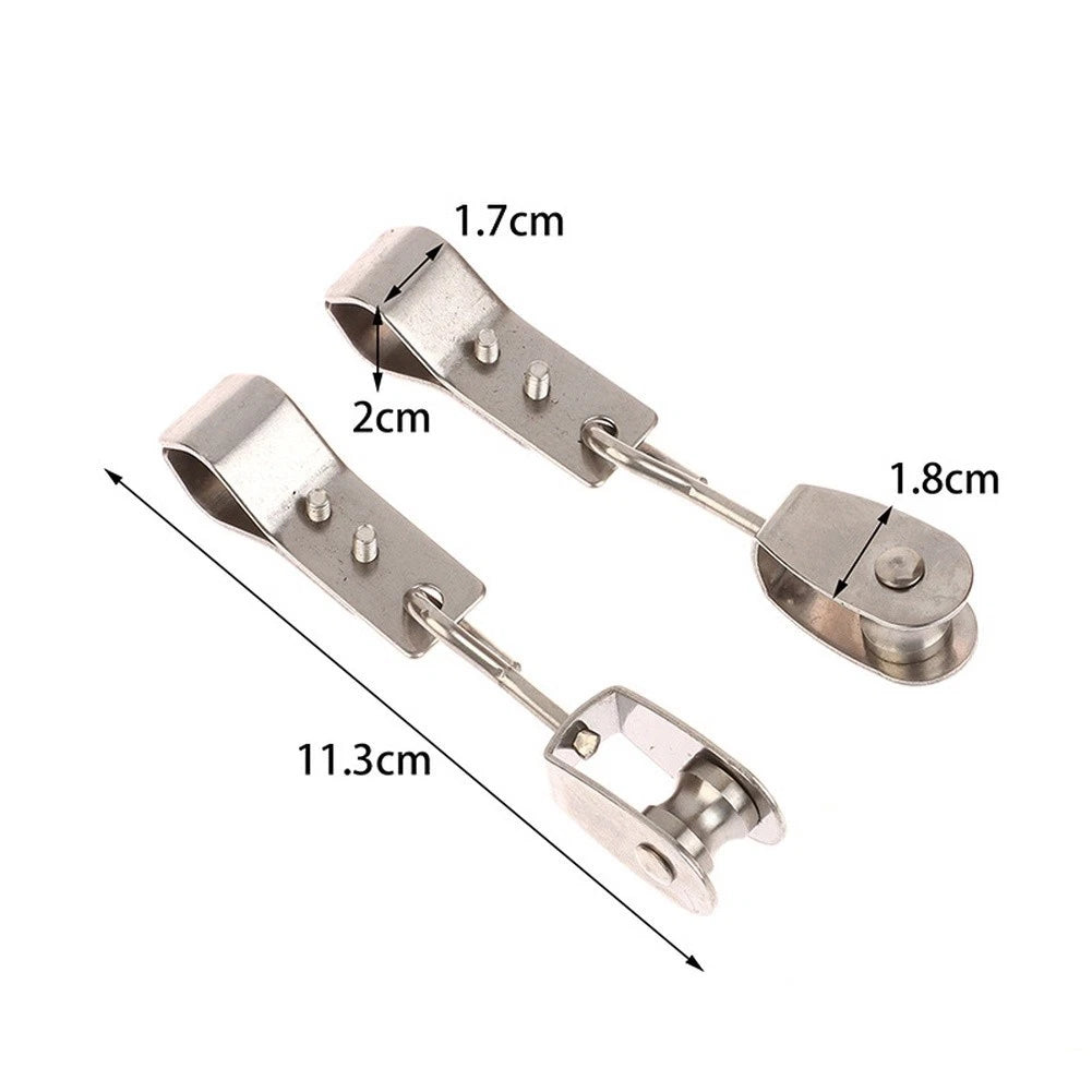 304 Stainless Steel Flat Opening Hinge for Cabinets (1.7x2x1.8cm)