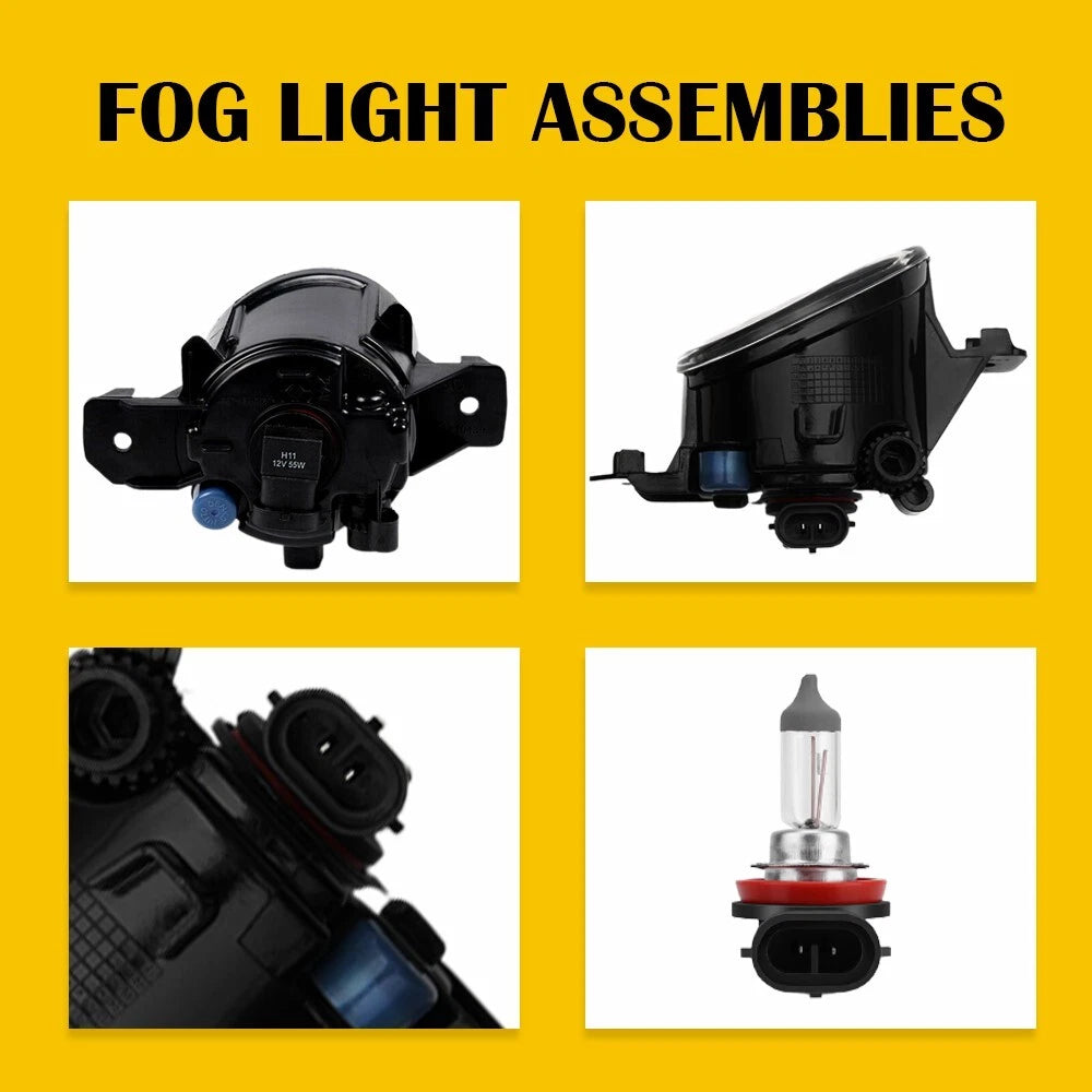 H11 Amber Fog Light Lamp for Nissan Altima (2007–2016)