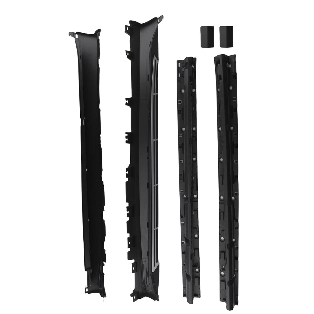Set of 2 Running Board Side Steps for BMW X5 G05 (2019–2023) Black Aluminum
