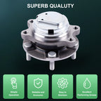 2X Front Wheel Bearing Hub w/ABS for Infiniti Q40 Q50 Q60 Q70 (2009–2018)