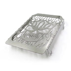 Chrome Skull Flame Radiator Grille Cover for Kawasaki Vulcan VN 1500 (1996–2008)