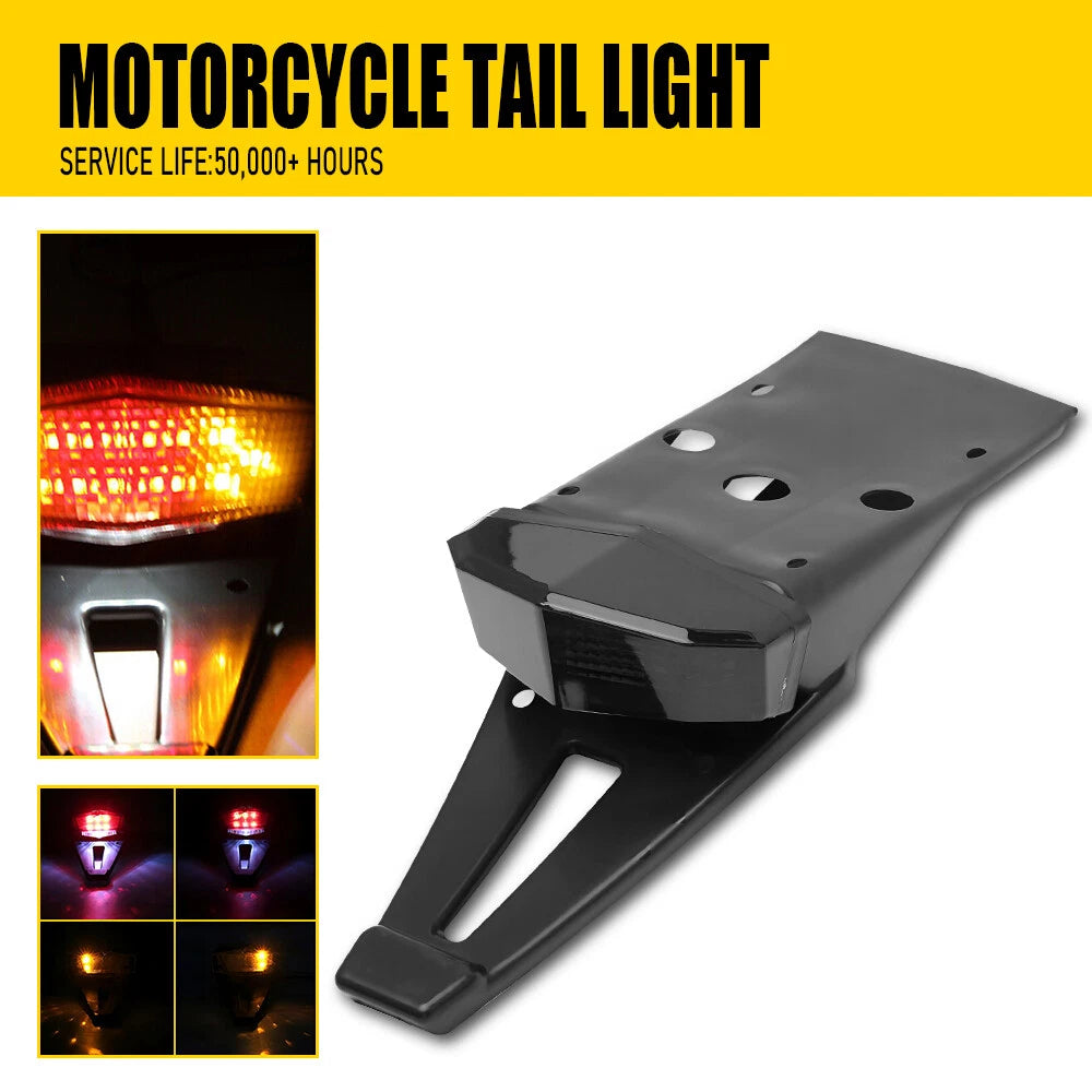 LED Rear Fender Brake Tail Light for Universal Dirt Bike