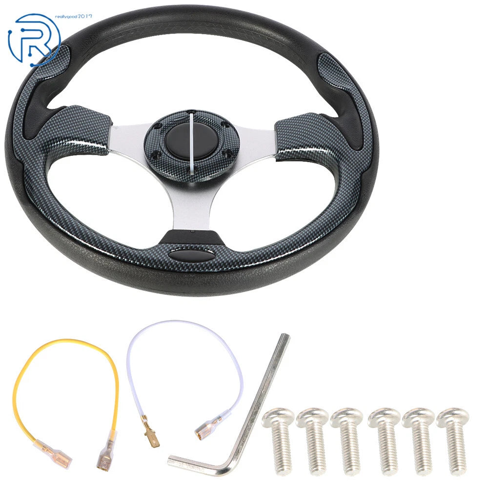 13 Inch Carbon Fiber Steering Wheel for Yamaha EZGO Club Car