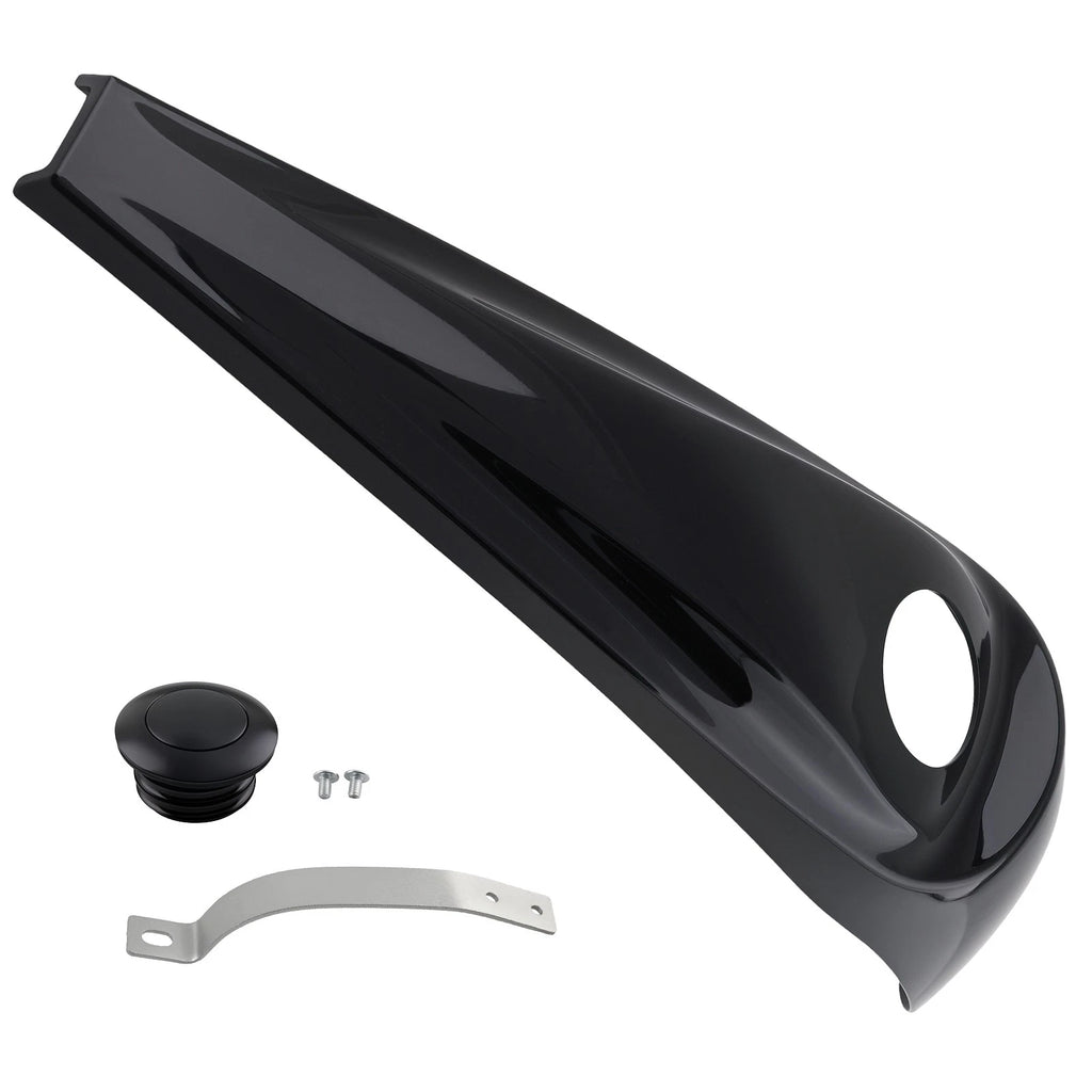 ABS Fuel Console for Harley Electra/Street Glide (2008–2023) Black w/ Gasket