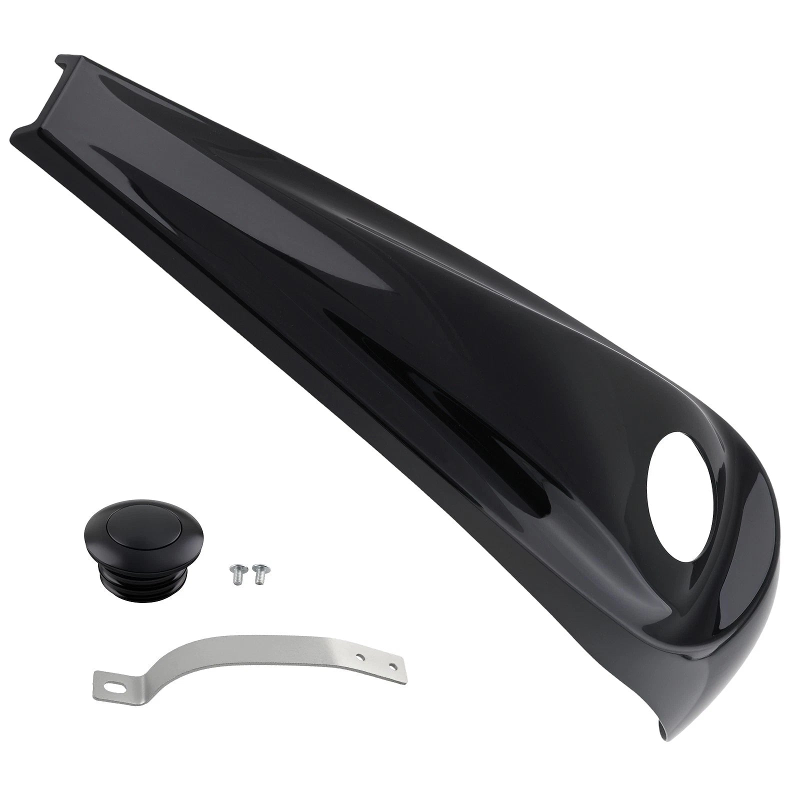 ABS Fuel Console for Harley Electra/Street Glide (2008–2023) Black w/ Gasket