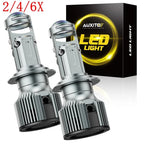 2X H7 Super Bright LED Headlight Bulbs for Conversion Kit (High Low Beam)