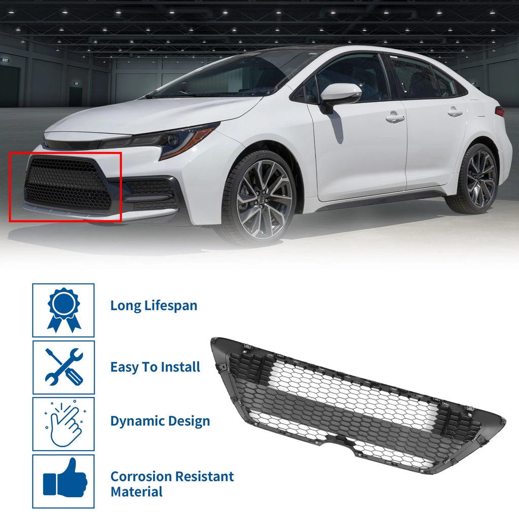 Front Hood Bumper Grille for Toyota Corolla LE (2020–2022) No.5310202290