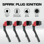 Set of 4 Ignition Coils for Infiniti Mercedes-Benz (2.0L I4, UF734)