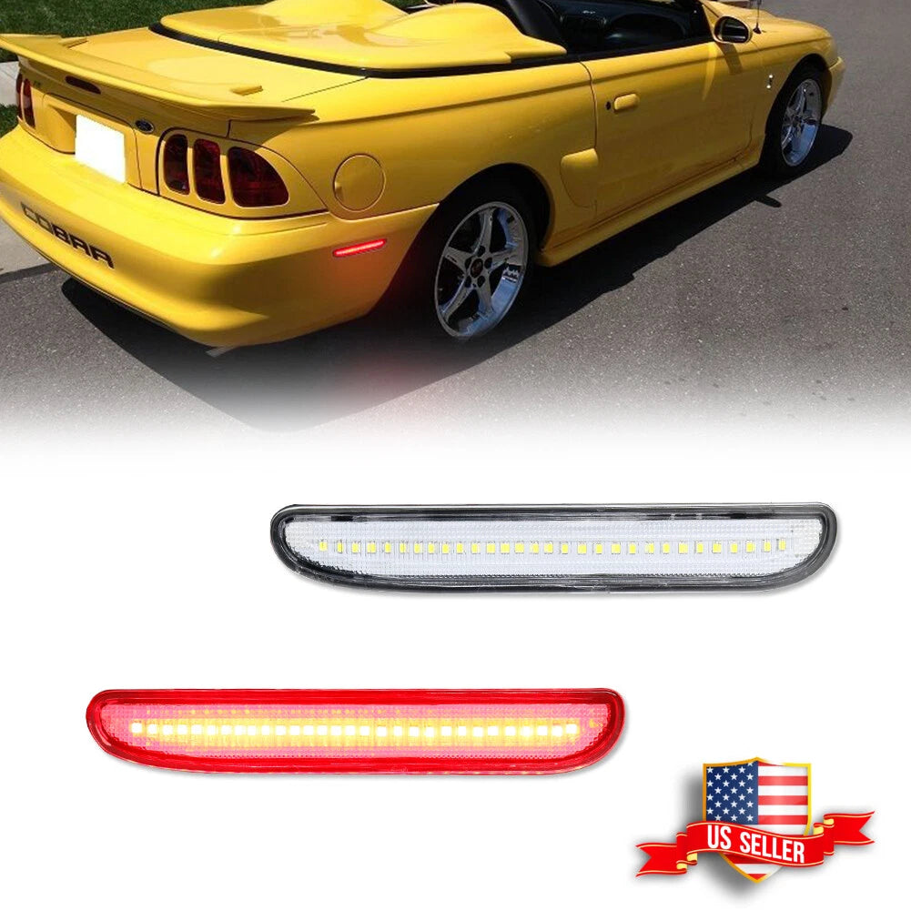 Clear Rear LED Side Marker Lights for Ford Mustang (1994–1998)