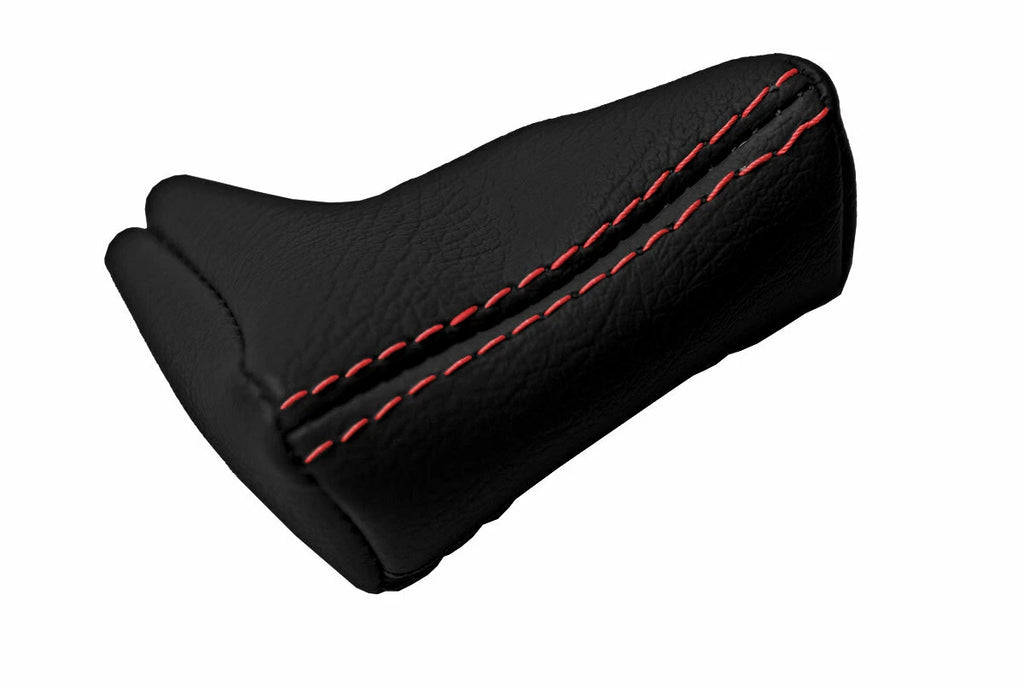 Leather Shift Gear Knob Cover for BMW E30 (1981–1991) Red Stitch