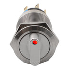 3 Position Latching Rotary Switch 19mm for Universal Applications (12-24V)