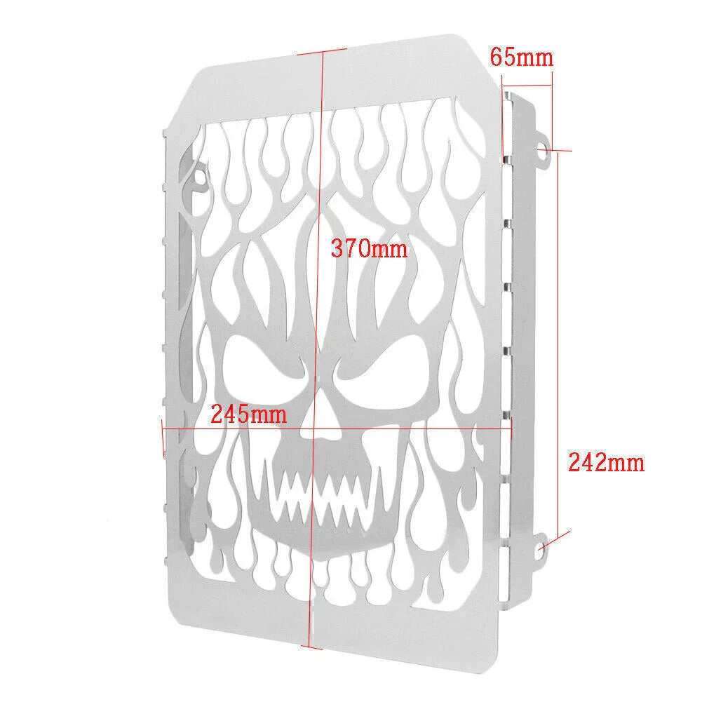 Skull Radiator Grille Guard Cover for Kawasaki Vulcan VN 1500 (1996-2008)