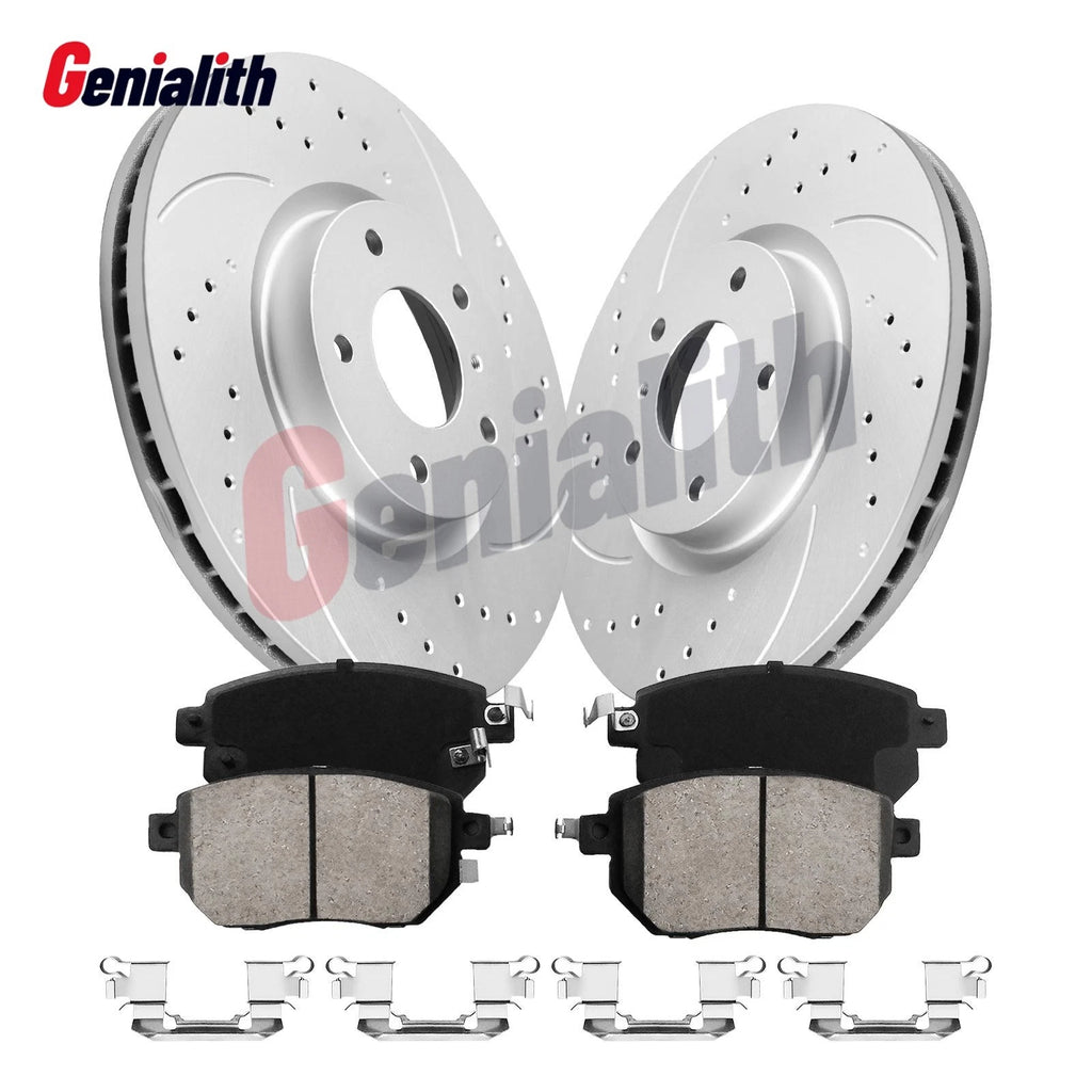 320mm Front Drilled Brake Rotors & Pads for Nissan Maxima Murano Altima
