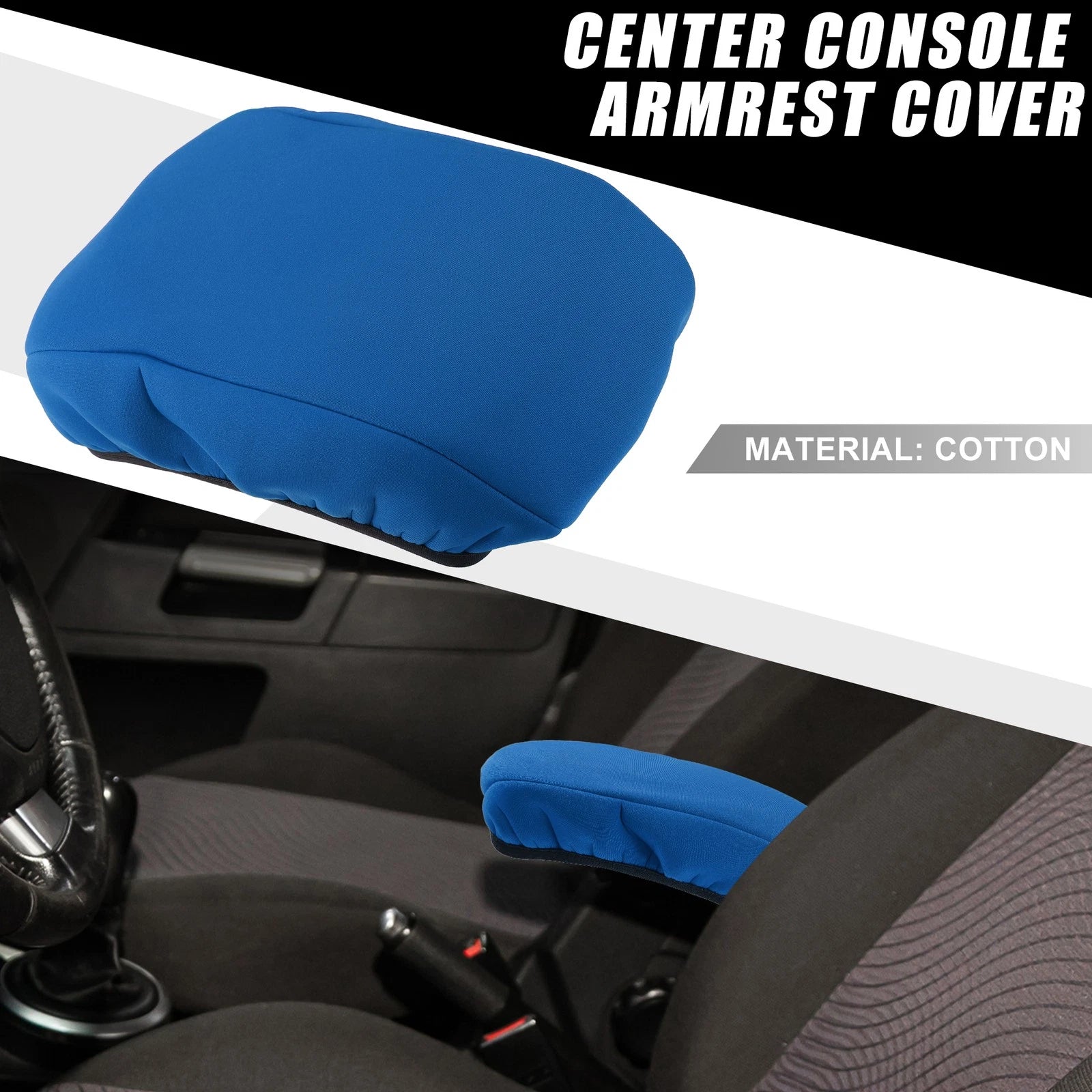 Armrest Cover for Ford Fusion (2017–2020) - Blue