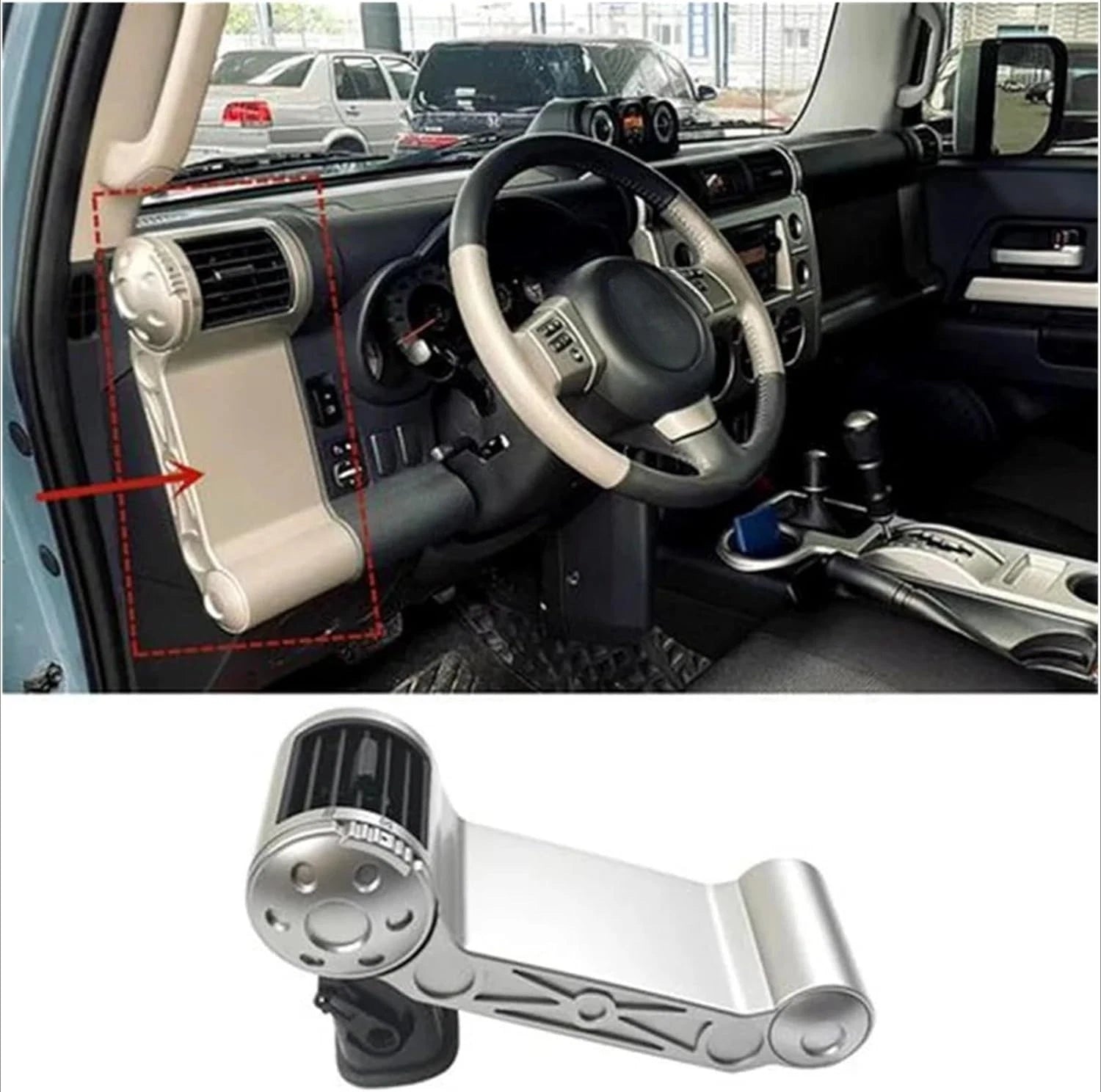 Pair Air Vent Register Panels A/C for Toyota FJ Cruiser (2007–2014) 55660-35131