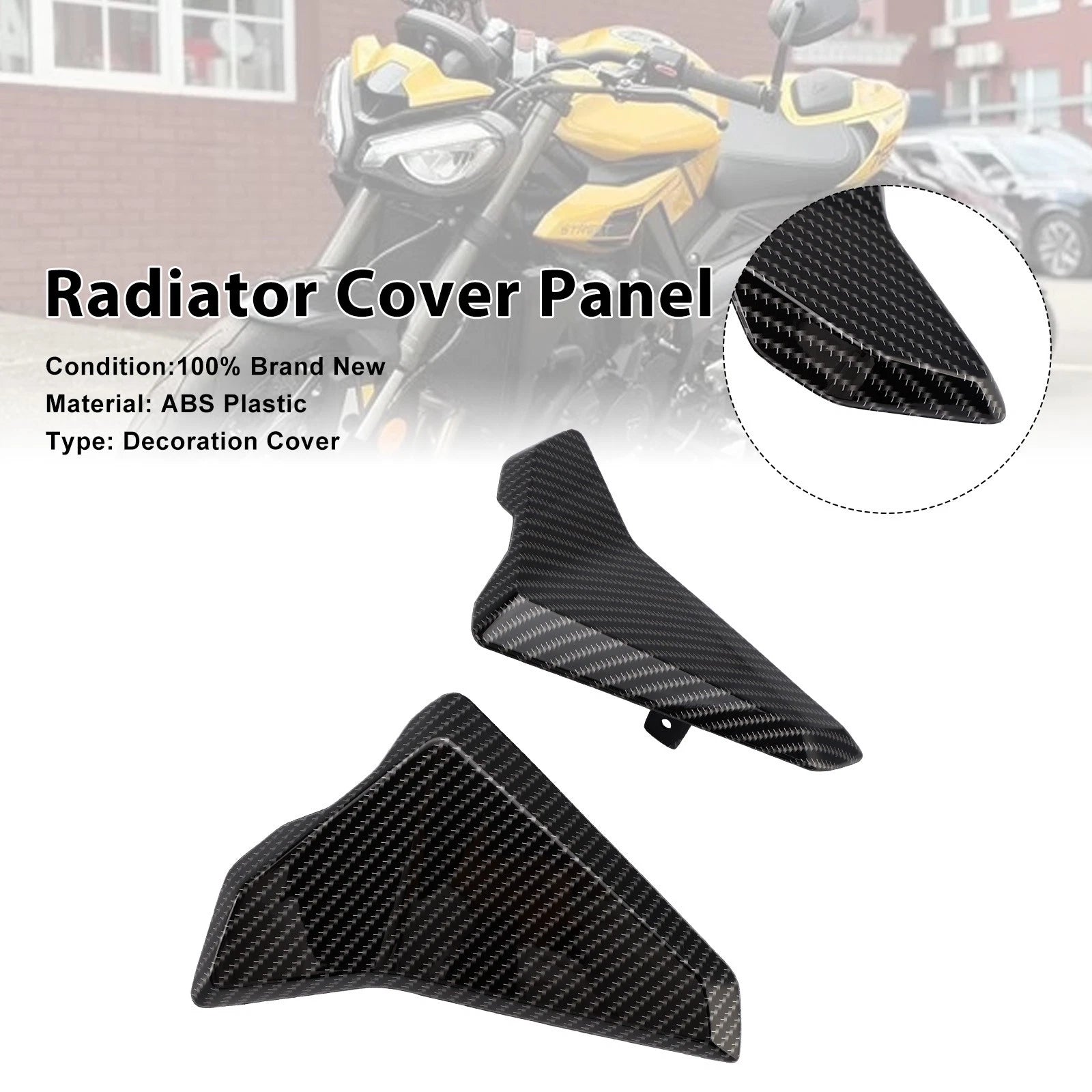 Radiator Side Cover Fairing Panels for Street Triple 765 R/RS (2023–2025) Carbon