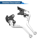 Set of 2 Long Brake Clutch Levers for Honda CBF1000 (2006–2010) Silver Tone