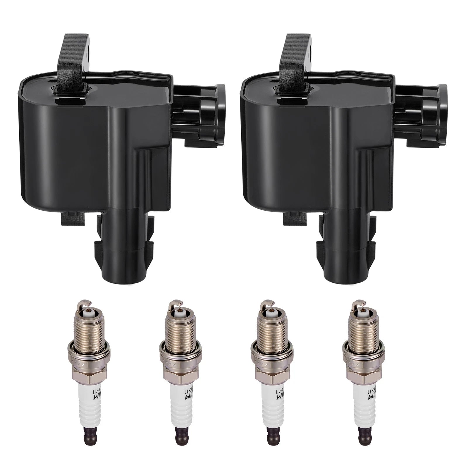 2X Ignition Coil & Spark Plugs Kit for Chevrolet Prizm 1.8L (1998–1999)