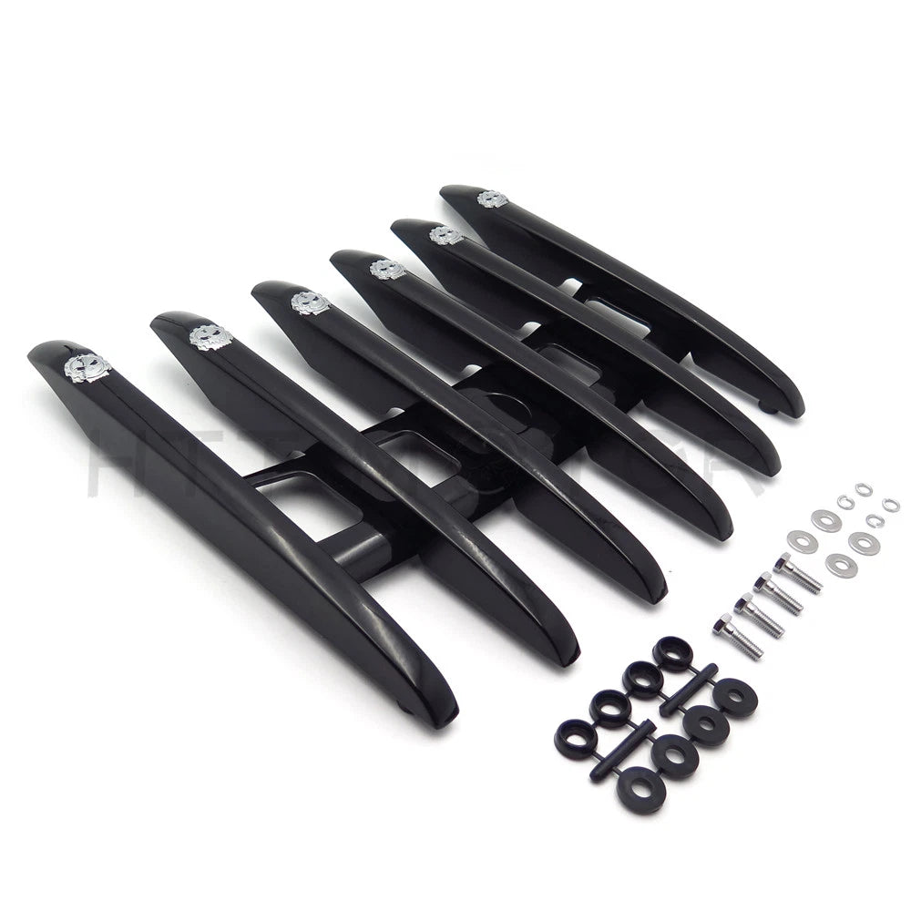 Skull Stealth Top Luggage Rail Rack for Harley Touring Road King (2009–2023)