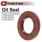 2X Oil Seal Rotary Shaft Seal for Various Models (35x62x7mm) FKM Rubber