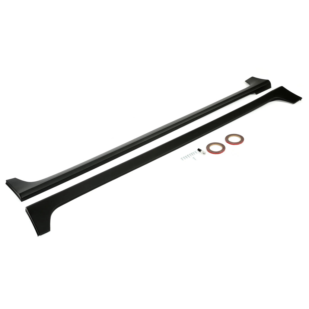 Pair Matte Black Side Skirts for Toyota Corolla 4-Dr Sedan (2014–2019)