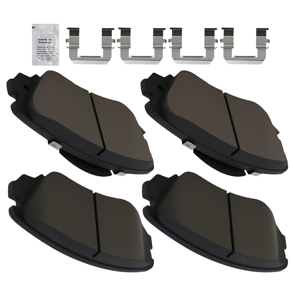 Front Ceramic Brake Pads Kit for Chevrolet Equinox, Impala, Malibu (2005–2020)