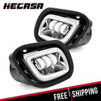 Set of 2 LED Projector Fog Lights Chrome for Freightliner Cascadia (2008–2017)