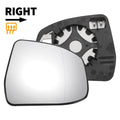 Right Side Heated White Mirror Glass for Ford Focus (2008–2018)