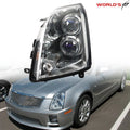 Headlight Assembly for Cadillac STS (2005–2011) Halogen Black Housing Driver Side
