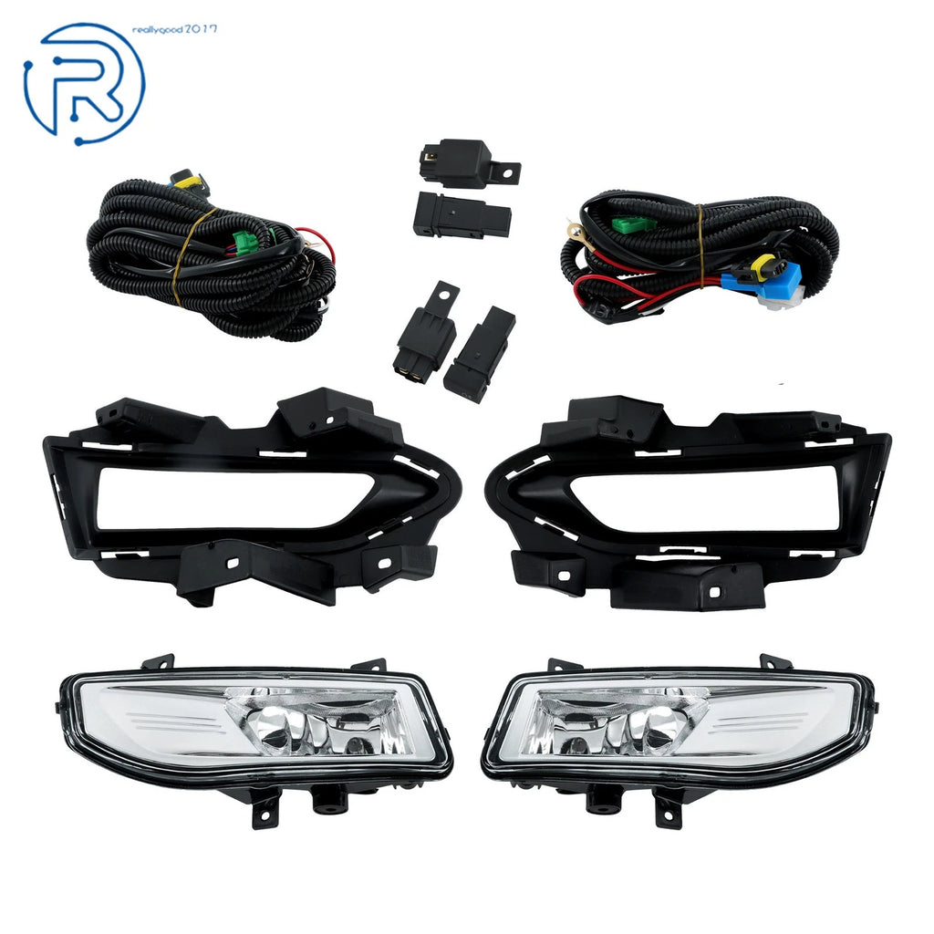 Halogen Fog Lights with Bezel Harness & Switch for Nissan Versa (2023-2024)
