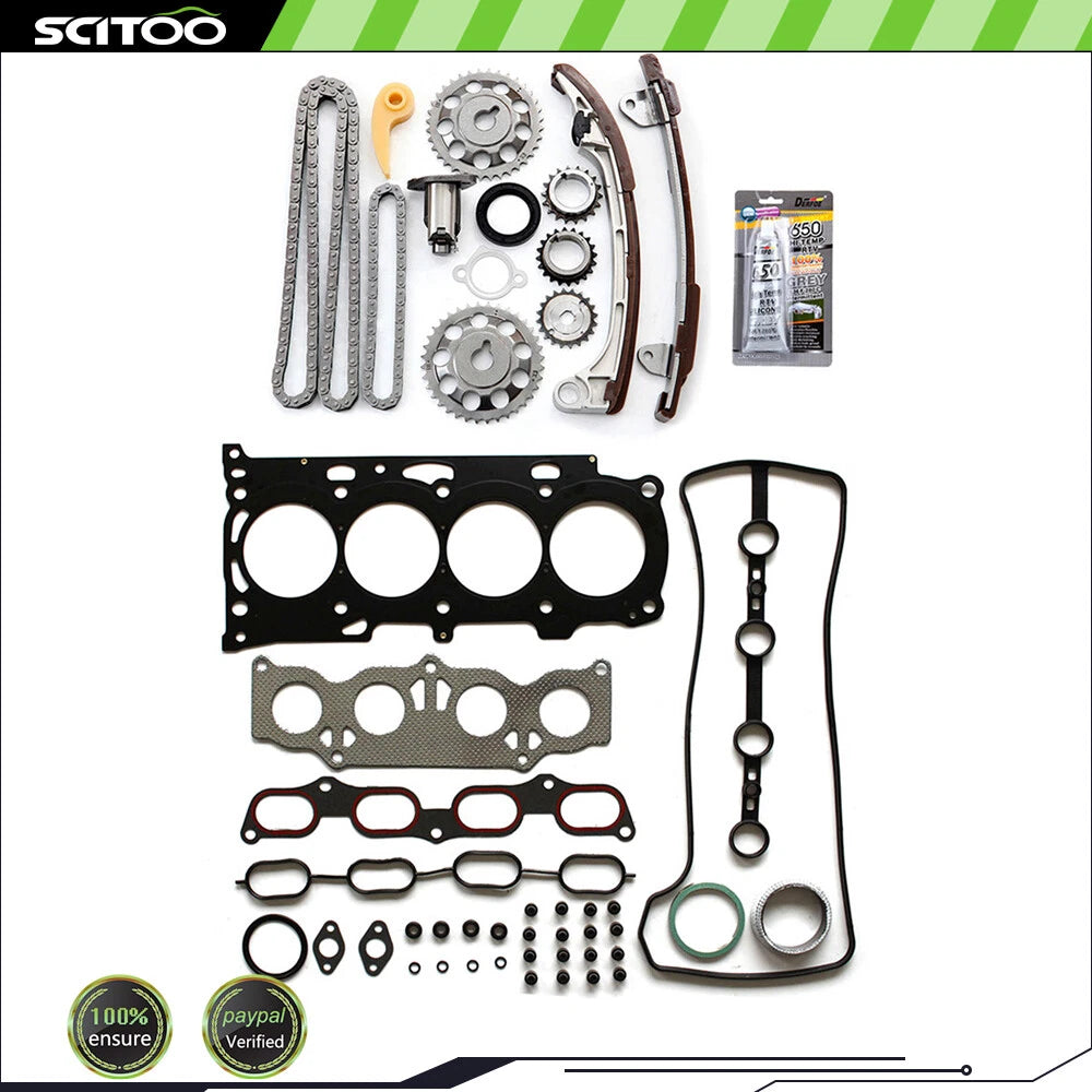 Timing Chain Kit with Head Gasket Set for Toyota Camry RAV4 (2002–2009) 2.4L DOHC