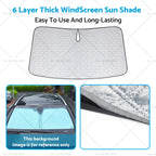 WindScreen Sun Shade for Ford Everest UA UB (2020–2024) 6 Layer Thick