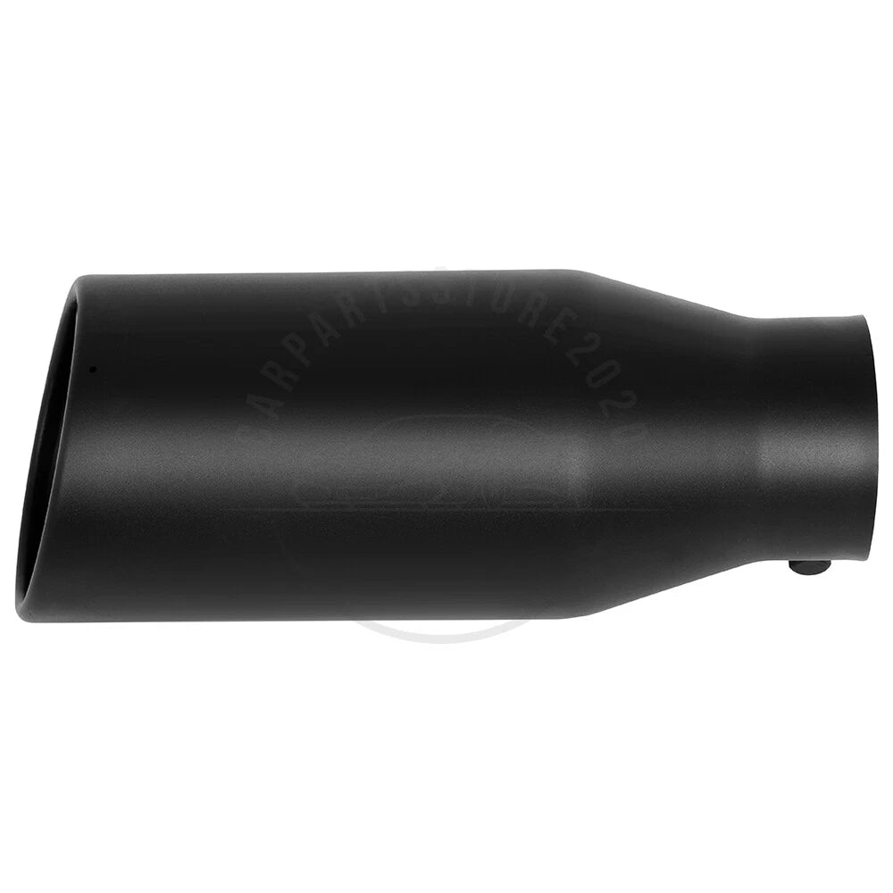 4" Inlet 6" Outlet 15" Long Black Stainless Steel Exhaust Tip for Trucks
