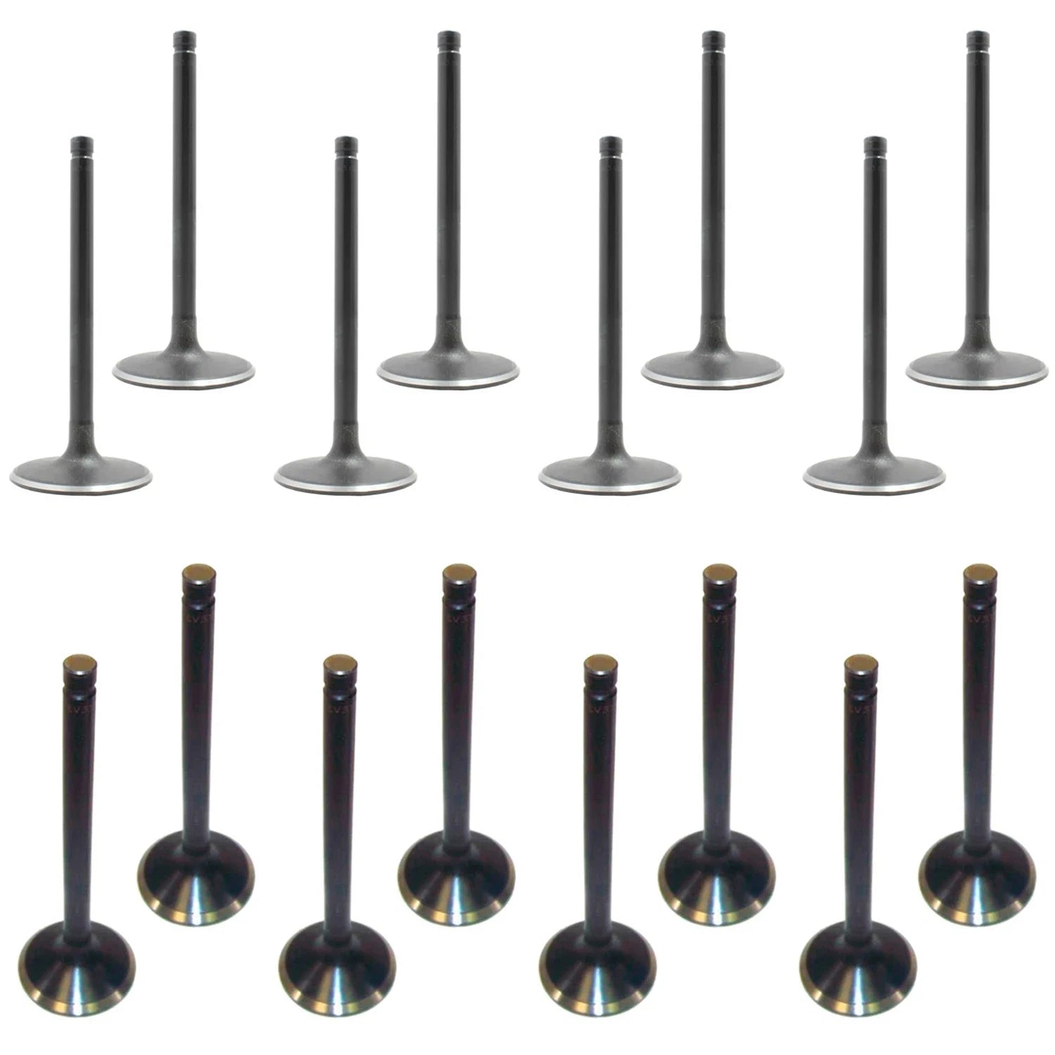 DNJ 16 Valves Kit (8 Intake & 8 Exhaust) for Silverado Sierra 2500 HD (2001–2007)