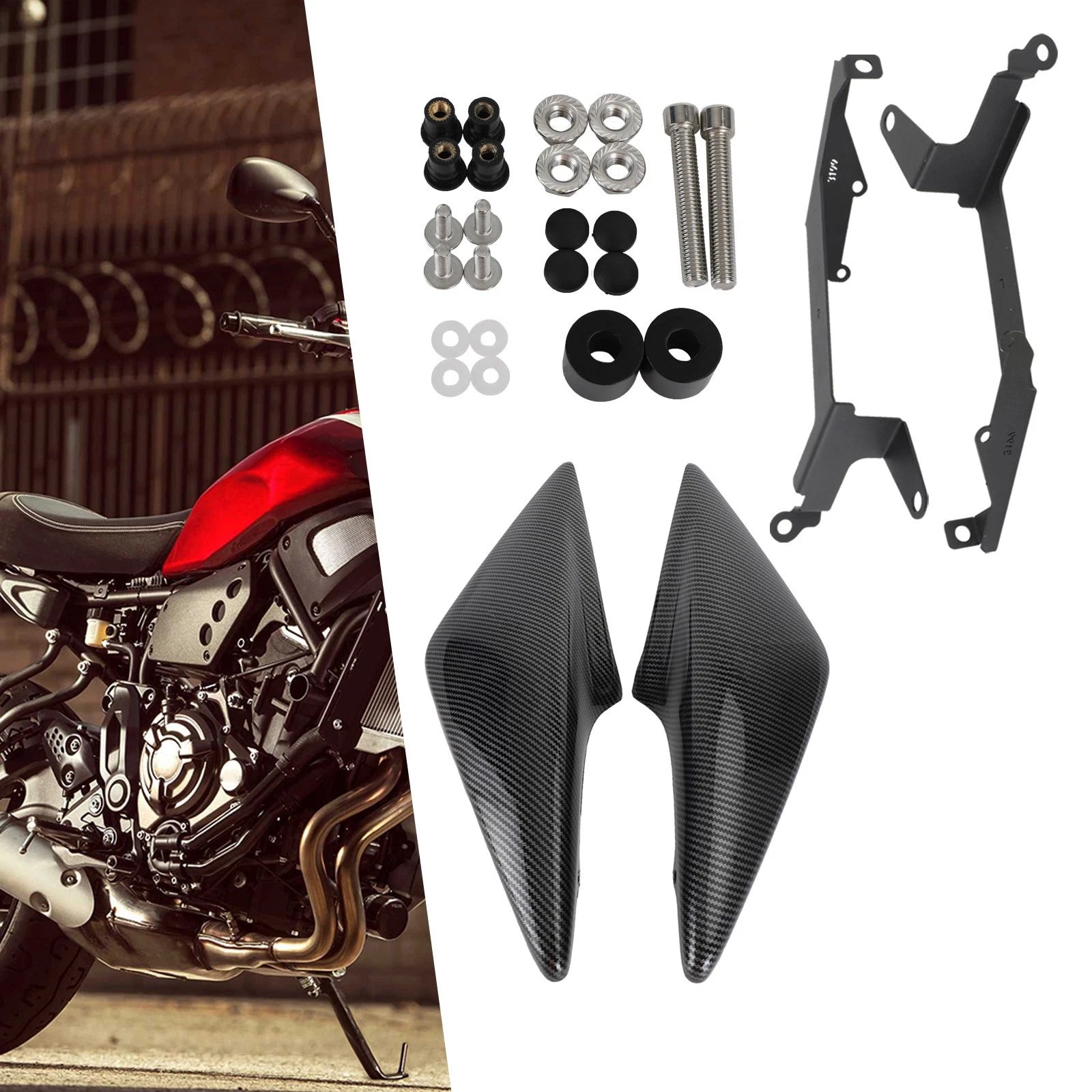 Tail Side Driver Seat Frame Cover for Yamaha XSR 900 (2016–2021) Carbon
