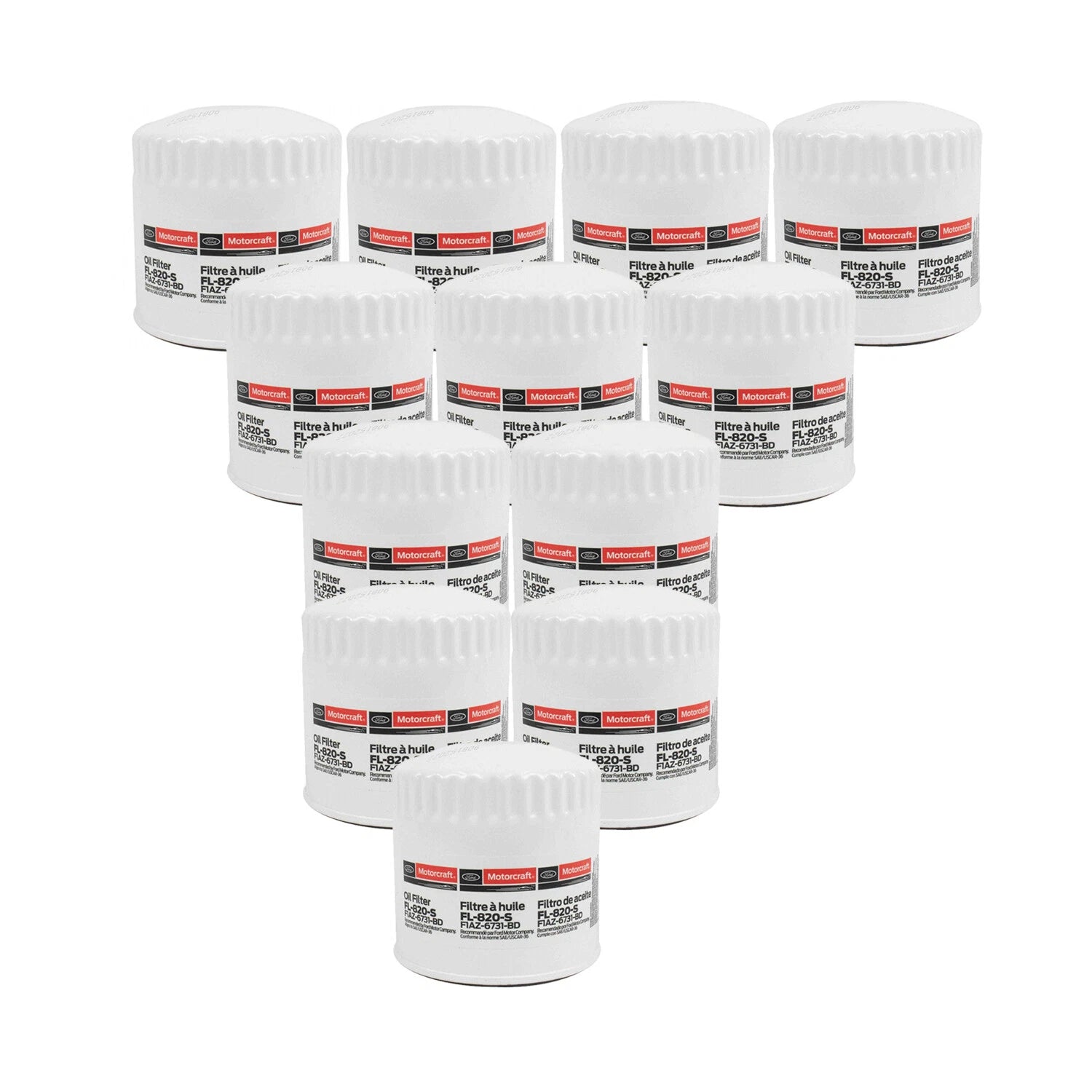Set of 12 Engine Oil Filters for Cadillac, Dodge, Ford, Lincoln, Mercury