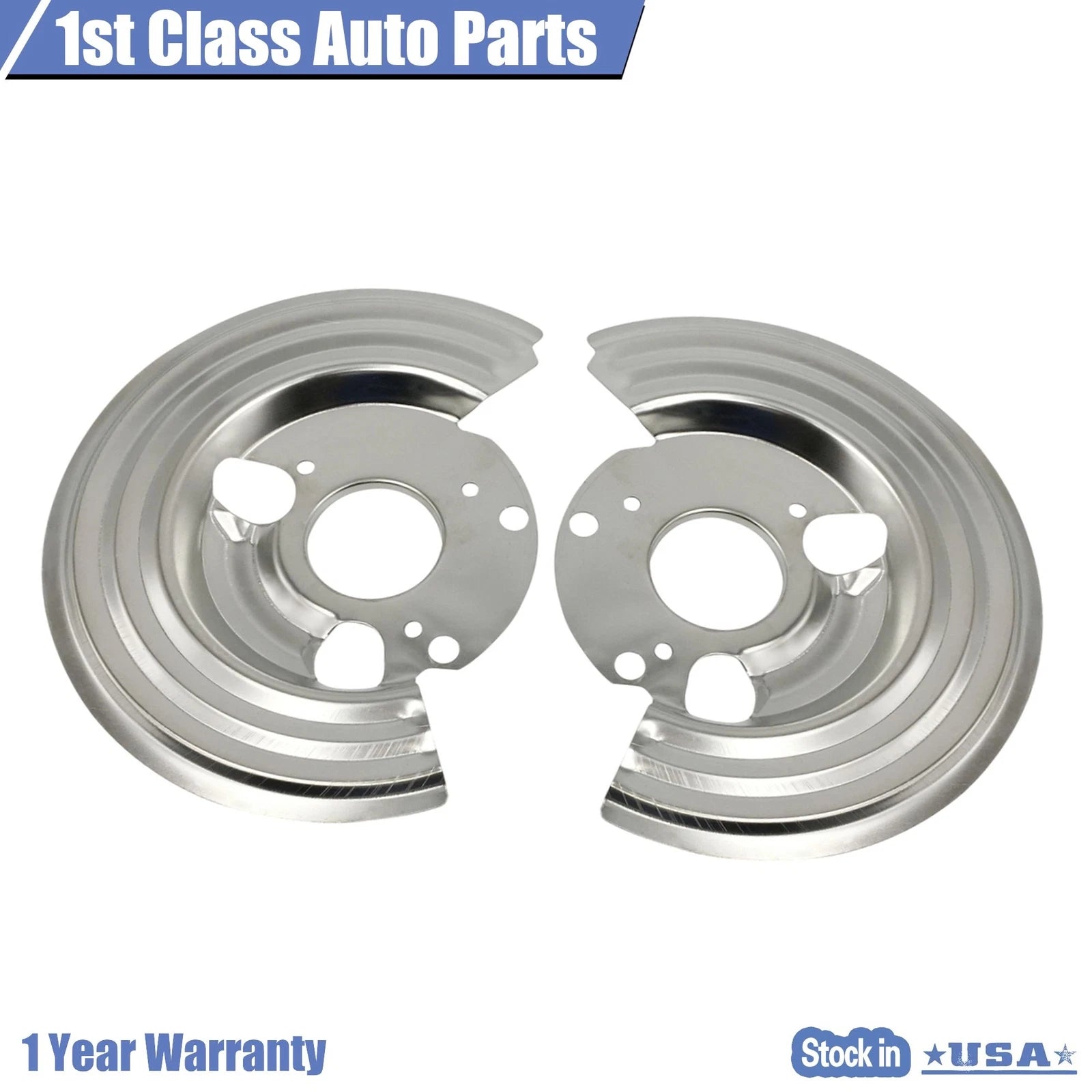 2X Dust Shields Backing Plates for Dodge Charger Challenger (1964–1972, 1976)