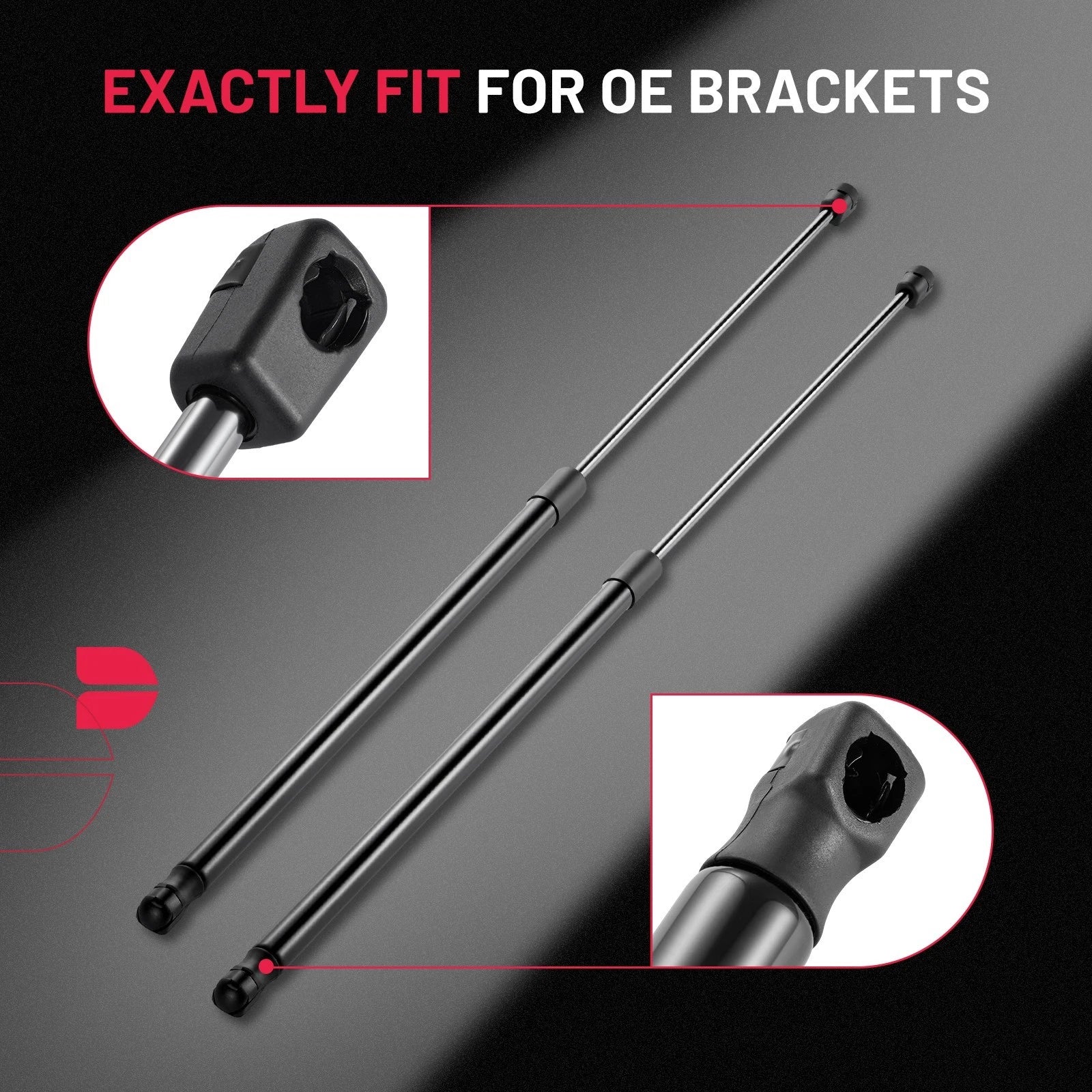 Gas Struts for Truck Camper Shell Toolbox Lid for 2016–2024 (2 pcs)