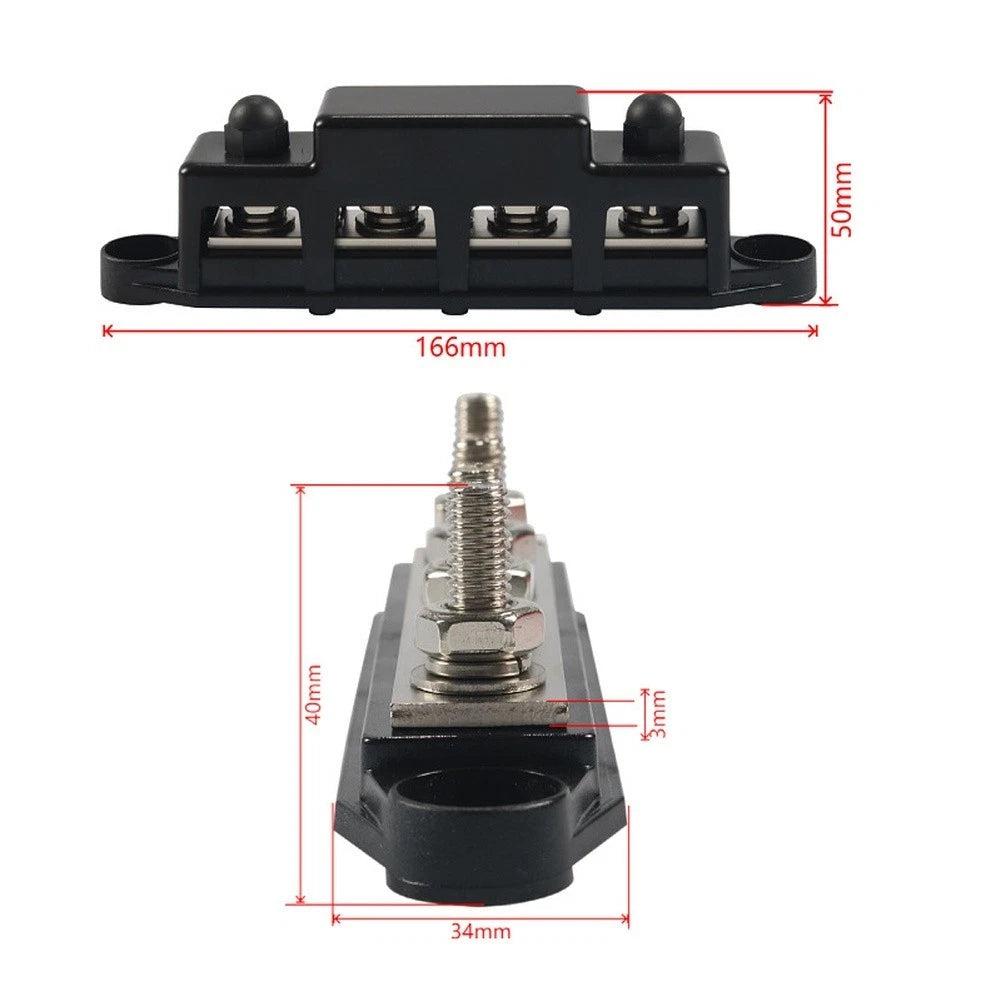 Busbar Terminal Block 12V 150A 300A M8 M10 for RV Marine Car (2010–2023)
