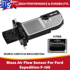 Mass Air Flow Sensor for Ford F-150 F-250 F-350 Expedition F-450 F-550 (2010–2020)