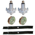 Mower Rebuild Kit for Sears Craftsman LT2000 (42") Spindles Blades Pulley