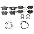 Hella Disc Brake Pad Kit w/ Sensors for BMW F25 X3 (2011–2017)