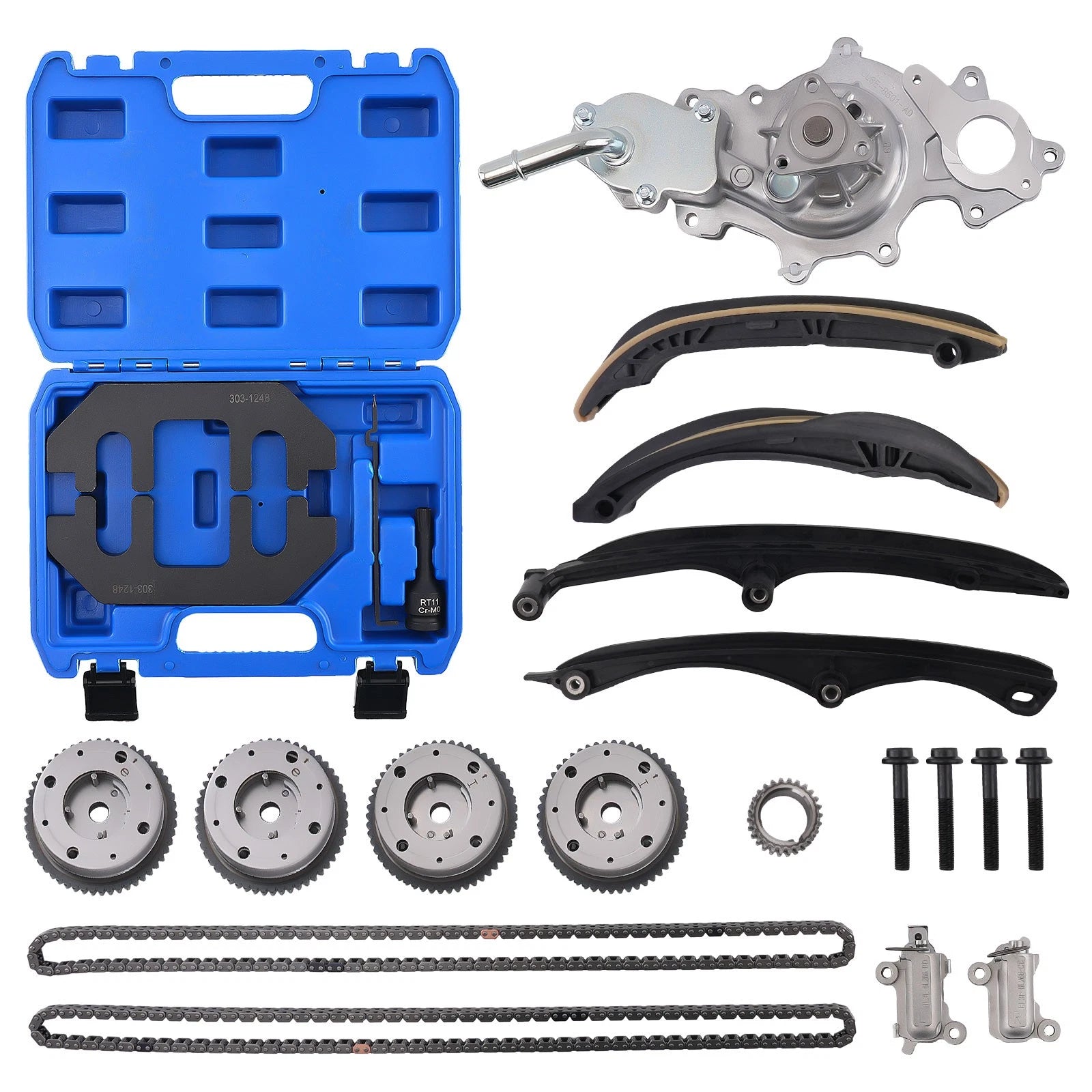 Timing Chain Kit VVT with Water Pump Tool for Ford Lincoln Navigator F-150 (2011–2019)