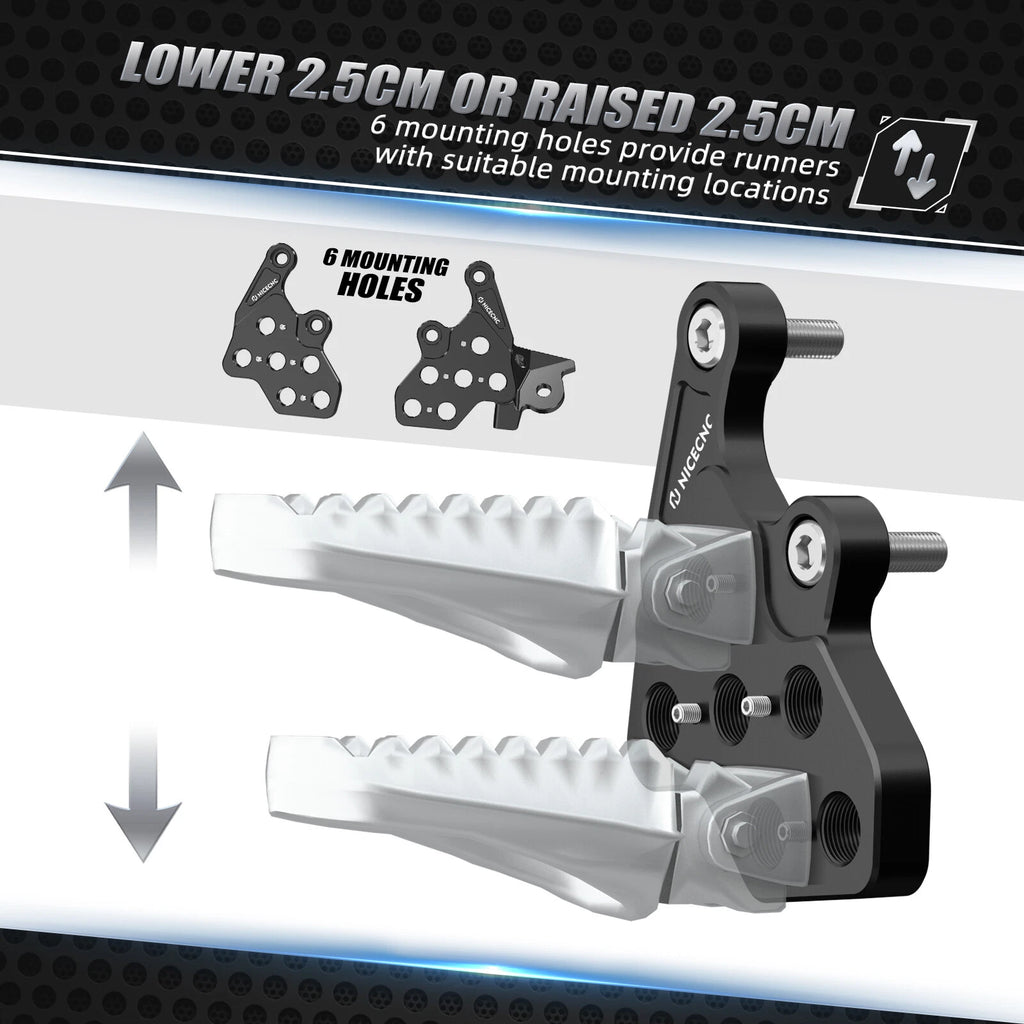 Foot Pegs Rest Pedals Mount Bracket for Sur-Ron Light Bee X S L1E (2018–2023)