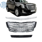 Front Upper Grille with Hood Molding Trim for Cadillac Escalade (2015–2020)