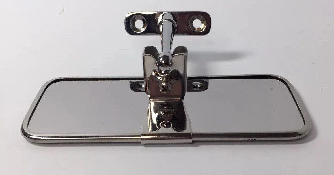 Universal Chrome Rear View Mirror Rectangular for Shelby Cobra Style