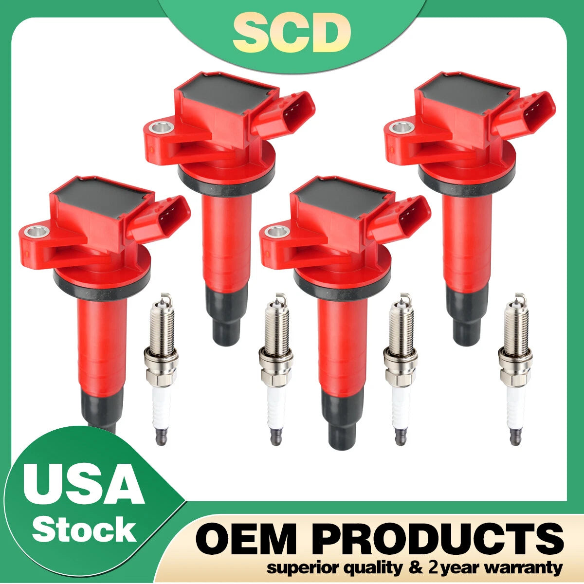 Performance Ignition Coil & Platinum Spark Plug for Toyota Corolla 1.8L (2003–2008) UF247