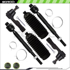 8Pcs Steering Sway Bar Ball Joints Tie Rod End Kit for Honda Accord (2003–2007)